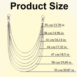 Jean Chain Multi-layer Punk Pants Chains Gothic Rock Trouser Chain Fashion Punk Chains for Men Women Pocket Wallet Jeans Skirt Keys