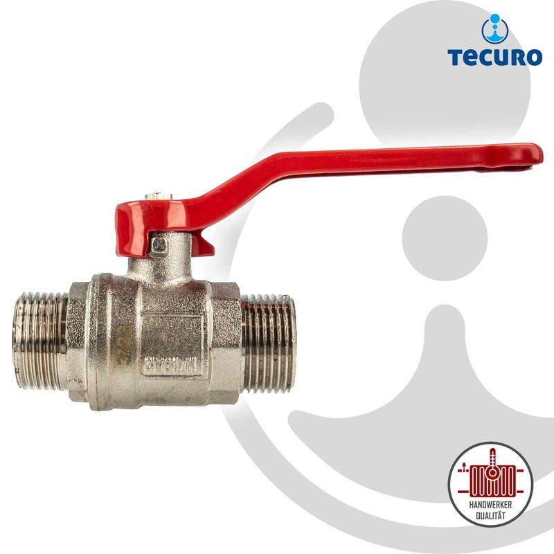 tecuro Ball Valve, Male Thread G 1/2 Inch (DN 15)