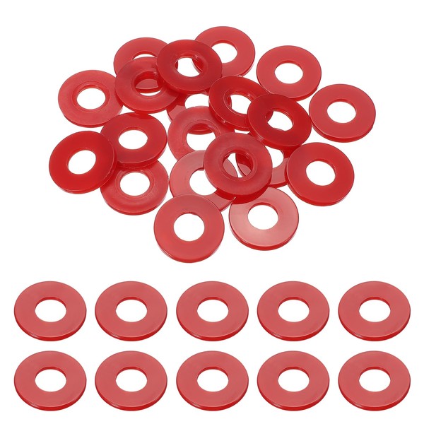uxcell 20 Pcs Nylon Flat Washers 12mm ID 30mm OD