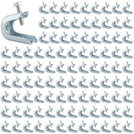 AOKLIT 100 Pcs Beam Clamp, 1/4" x 20 Beam Clamps
