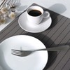 Bowel solid woven table mat series, striped mocha / 보웰