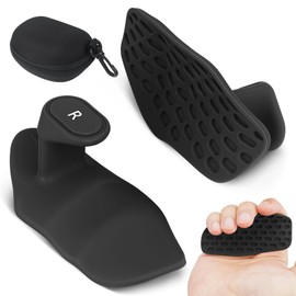 Anti-Slip Weight Grip, Ergonomic Silicone Workout Grips, Gym Grips for Weight Lifting, Gym, Training, Pull-Ups, Dumbbells and Barbells, for Women Men (Black)