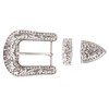 DIY Rhinestone Western Bling Buckle 3-piece Set for Replacement or