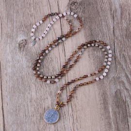 KELITCH Crystal Bead Necklaces Buddha Pendant Necklaces Yoga Necklaces Lucky Jewellery, Crystal, No-Gem-Tye