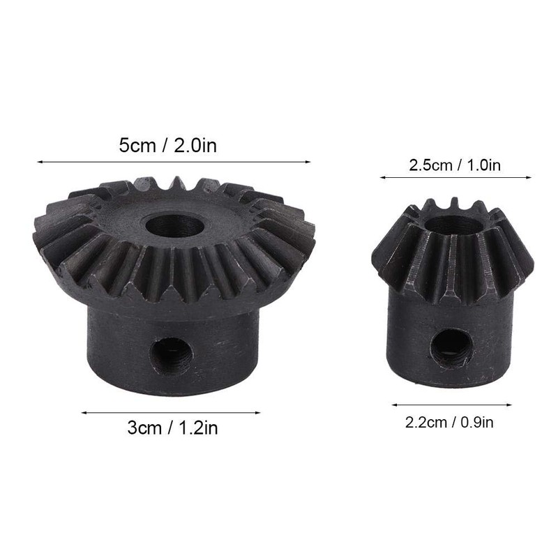 Caredy Honey Extractor，2Pcs Black Steel Beekeeping Honey Extractor Gear Accessory