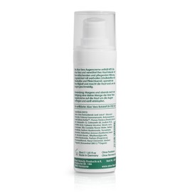 Aloe Vera Eye Cream with 40% Organic Aloe Vera, 30 ml, Vegan Anti-Ageing Care with Hyaluronic Acid & Vitamin E, Reduces Wrinkles, Dark Circles, Puffiness, for Men and Women, Made in Germany