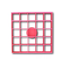 Arbi Design 25x1" size square multi Cookie Cutter (5 x 5 in )