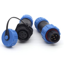 SZJELEN SP13 2pin/3pin/4pin/5pin/6pin/7pin/ 9pin Aviation Cable Connector,IP67 Waterproof Electrical Wire Connector Plug Socket (5pin, Pair-Plug(Male)&Socket(Female))