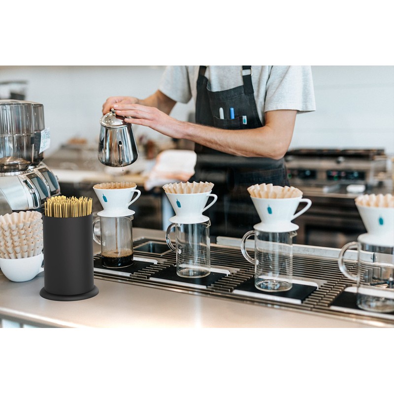 MyLifeUNIT Straw Holder Dispenser, Stainless Steel Kitchen Utensil Organizer 6.7"