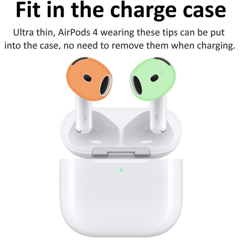 BLUEWALL Fit in Case Eartips Compatible with AirPods 4 Earbuds