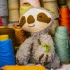 VAP MEMERTO The Sloth, Doll 100% Cotton Hand Knit Made