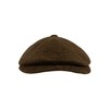 JACK PYKE Newsboy Flat Cap Brown Tweed 58cm