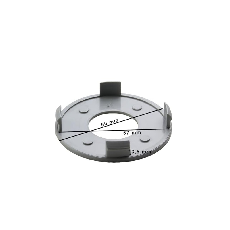 LST 4x Felgendeckel Naben Abdeckung Grau ø 60mm Blende Nabendeckel