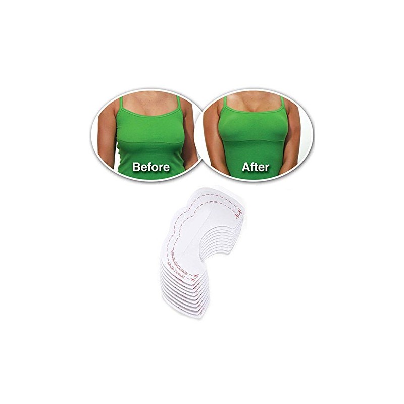 5 Paar Brusthebe-Pads Klebe-BH - unsichtbar - selbstklebend - Push-Up
