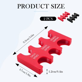 2 Pcs Japanese Coin Holder Plastic Coin Sorter Wallet Coin Dispenser with 6 Slots Coin Dispenser Change Holder for Japanese Yen Coins for Japanese Travel (Black+red)