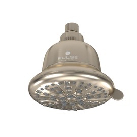 PulsePure Filtered Rain Showerhead with Brushed Nickel Finish - 2003-BN - 7 Function Rainfall Showerhead | 15 Stage Filter Cartridge | Self-Cleaning | Easy Installation