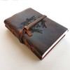 Lyoncraft Celtic Dragonfly Genuine Leather Journal, Free Personalizatio