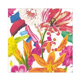 Caspari Campo de Fiori Paper Luncheon Napkins, Four Packs of 20