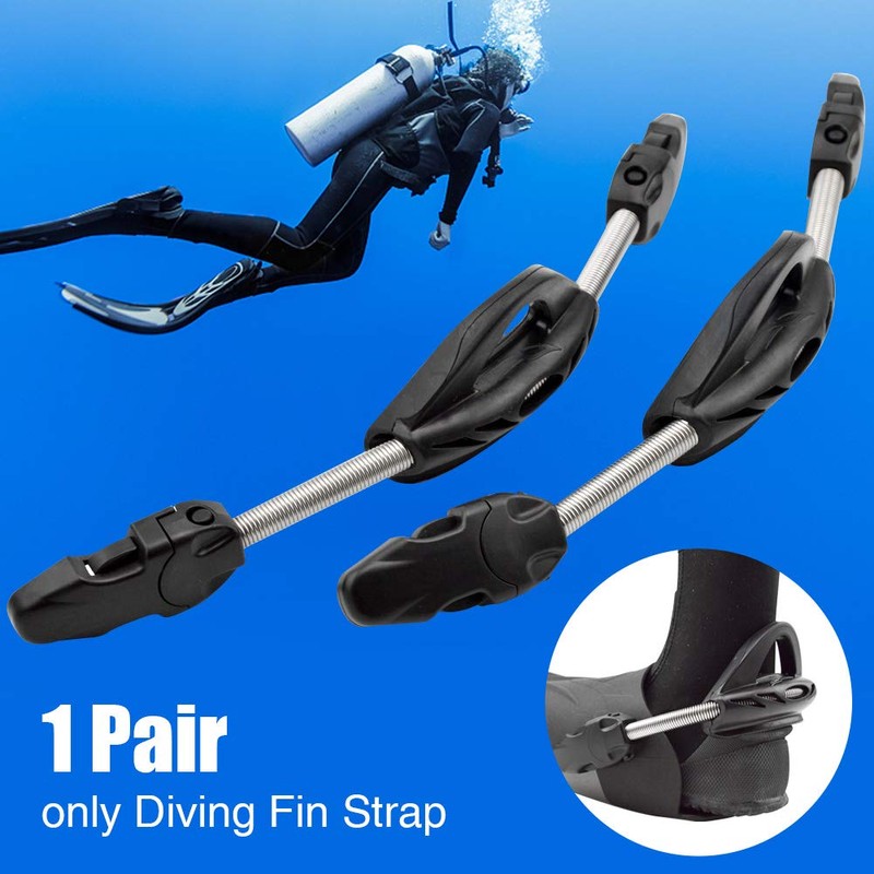 Kisbeibi Diving Fin Strap 1pair Rustproof Durable Quick Release Heel