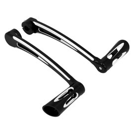 CARGLETRUE Front Rear Blade Floorboards Brake Arm Lever Kit Shift Levers Kit Fit for Harley Touring Electra Glide Road Glide Road King Street Glide 2008-2013