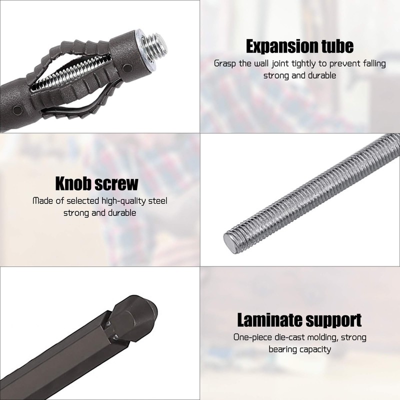 Pack of 8 Concealed Brackets, Shelf Brackets, Invisible Wall Brackets,