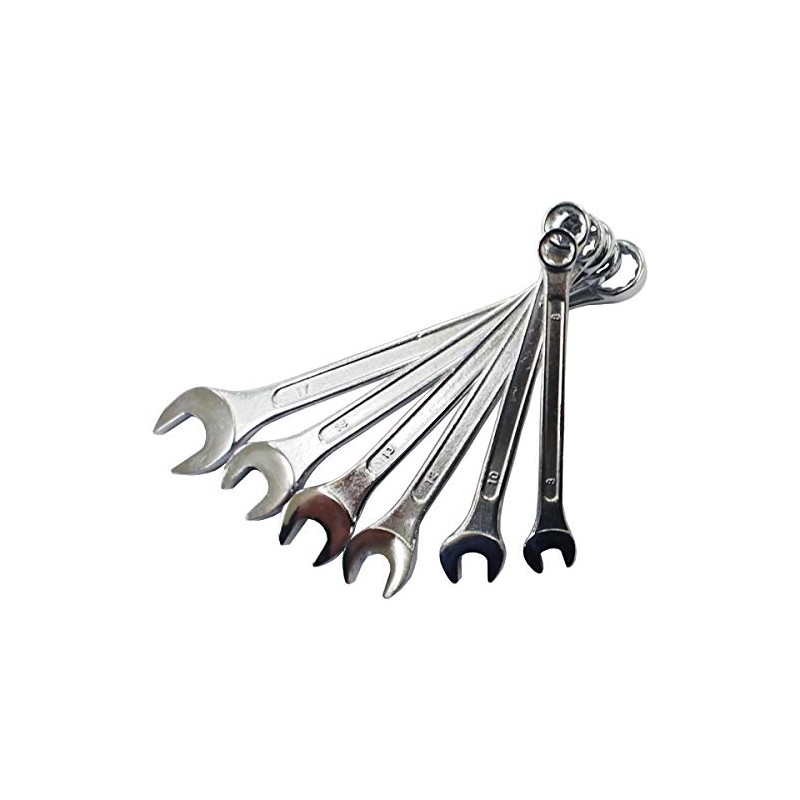 KONYO SUN UP Combination Wrench, Set of 6, Gray