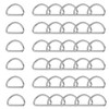 Trimming Shop Non Welded D Ring Fasteners Pack of 10,
