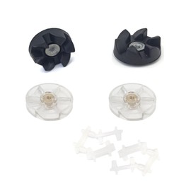 Blender Replacement Parts for Nutribullet Blender/Motor Top Base Gear and Black Rubber Gear Including Shock Pad for Nutribullet 900w 600w NB-101B NB-101S NB-201(Set of 2)