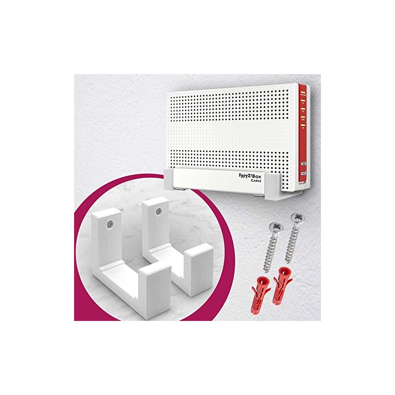 Mobilefox Router Wall Mount for AVM Fritzbox Model 6590 or
