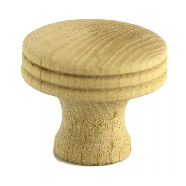Undisclosed (5 Pack) 1-1/4 inch Knob with Three Turned Ribs