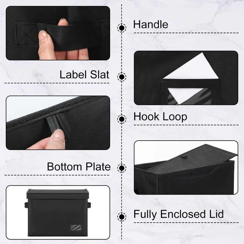 Lincia 4 Pack Comic Book Storage Boxes with 20 Book