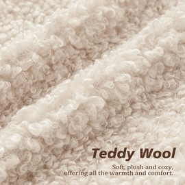 Foindtower 2 Pieces 16x16 Inch Cream Beige, Faux Fur Throw Pillow Cover Accent Sherpa Furry Pillow Covers Fuzzy Soft Pillowcases Cozy Sheepskin Decorative Fleece Cushion Case for Bed Couch Living Room