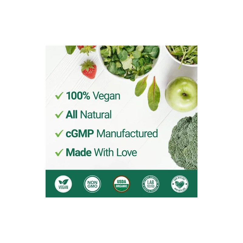 Nested Naturals Super Greens Polvo Orgánico 30 Porciones