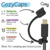 Cozy [4-Piece] USB Caps/Tether for Micro USB Cable & Compatible