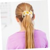 PACKOVE Hawaiian Flower Hair Tie for Women Thick Elastic Hair