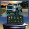 MICTUNING RGB 8 Gang Switch Panel ON/OFF LED Light Bar