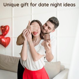 2 Pcs Wooden Dodecahedron Food & Activity Dices Decider, 12 What to Eat and Do for Dinner Decision Dice Date Night Ideas, Valentine's Day Gifts for Couple, Her, Him, Wife, Husband, Gag Gifts