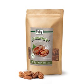 Biojoy Organic Pecan Nuts Half Kernels (500 g), Peeled and Unsalted, Pecan Kernels without Additives