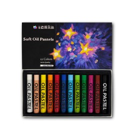 Oil Pastels 12 Color Set Soft and Smooth Drawing Experience Durable Material Resistant to Bending and Easy to Use Ideal for Art/Coloring/Drawing