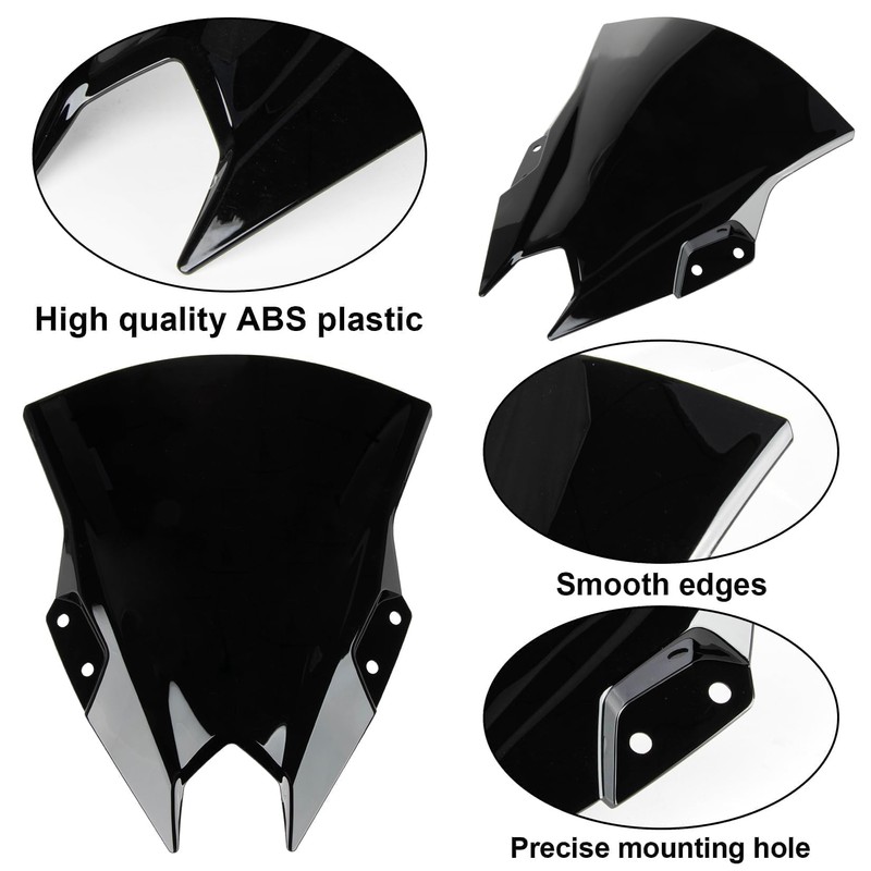 Windshield for NINJA500 SE 2024 2025, PSLER Windscreen Double Bubble