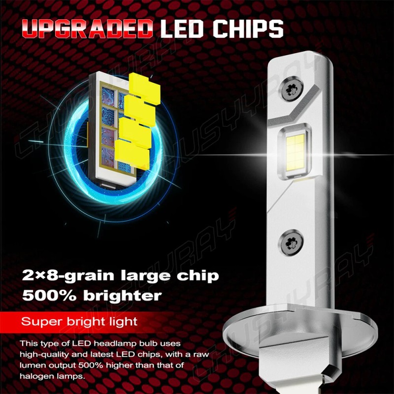 CHUSYYRAY H1 H11 LED Headlight High Low Beam Kit for