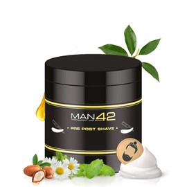 MAN42 Pre-/ Post Shaving Cream, Before and After Shaving Cream, Cabin Goods 250 ml