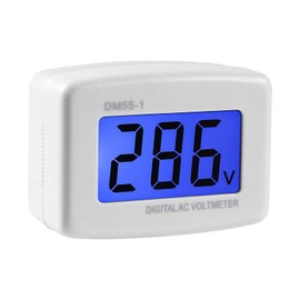 Diitao AC 80-300V LCD Digital Voltmeter,Flat US Plug Voltage Measuring Monitor AC 110V 220V Voltage Panel Power Volt Test Monitor Gauge Meter