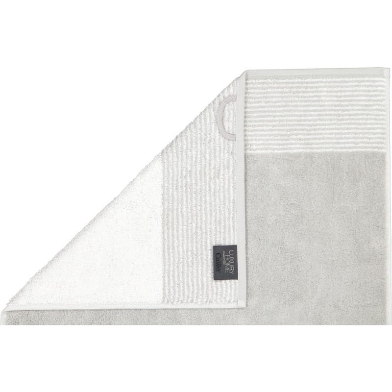 CAWÖ Home Luxury Home Two-Tone 590 Platinum 76 Guest Towel