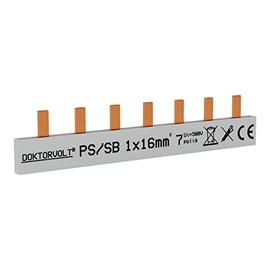 Doktorvolt Phase Rail Busbar 1P Pin 7-Pin 16 mm² PS/SB Rail Pin Busbar