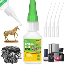 Metal Glue, 30g Heavy Duty Adhesive for Metals and Other Materials Bonding, Waterproof & Fast-Drying, Super Instant Glue for Metal Repairs, Jewelry, DIY Projects, Aluminum, Steel, and More