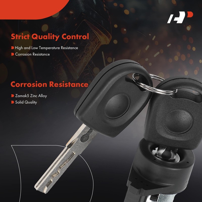A-Premium Ignition Lock Cylinder with 2 keys Compatible with Volkswagen