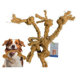 THATUWOOD 100% Coconut Fiber Dog chew Toy Safe for Dogs, Suitable for All Dog Sizes - Made in Vietnam - 1 Pack/ 2 Pieces…
