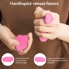 Rubber Gym Grips Fingerless Workout Grips - Ergonomic Rubber Hand