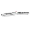 2pcs Exterior Chrome Door Handle ABS Plastic Automotive Outside Door
